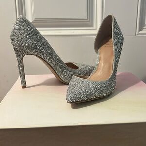 INC sparkle heels